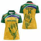 Custom South Africa Cricket Women Polo Shirt Go Champions World Cup Proteas