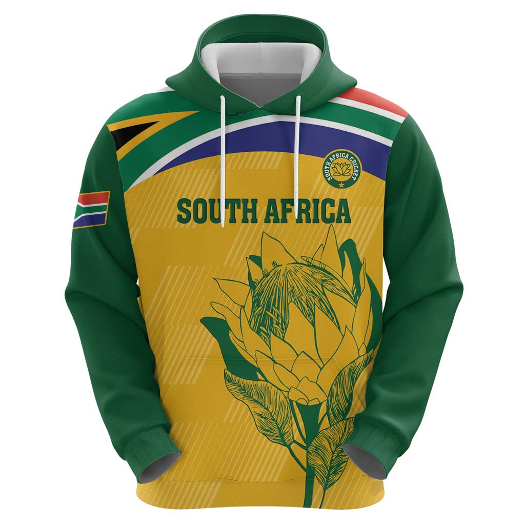 Custom South Africa Cricket Zip Hoodie Go Champions World Cup Proteas