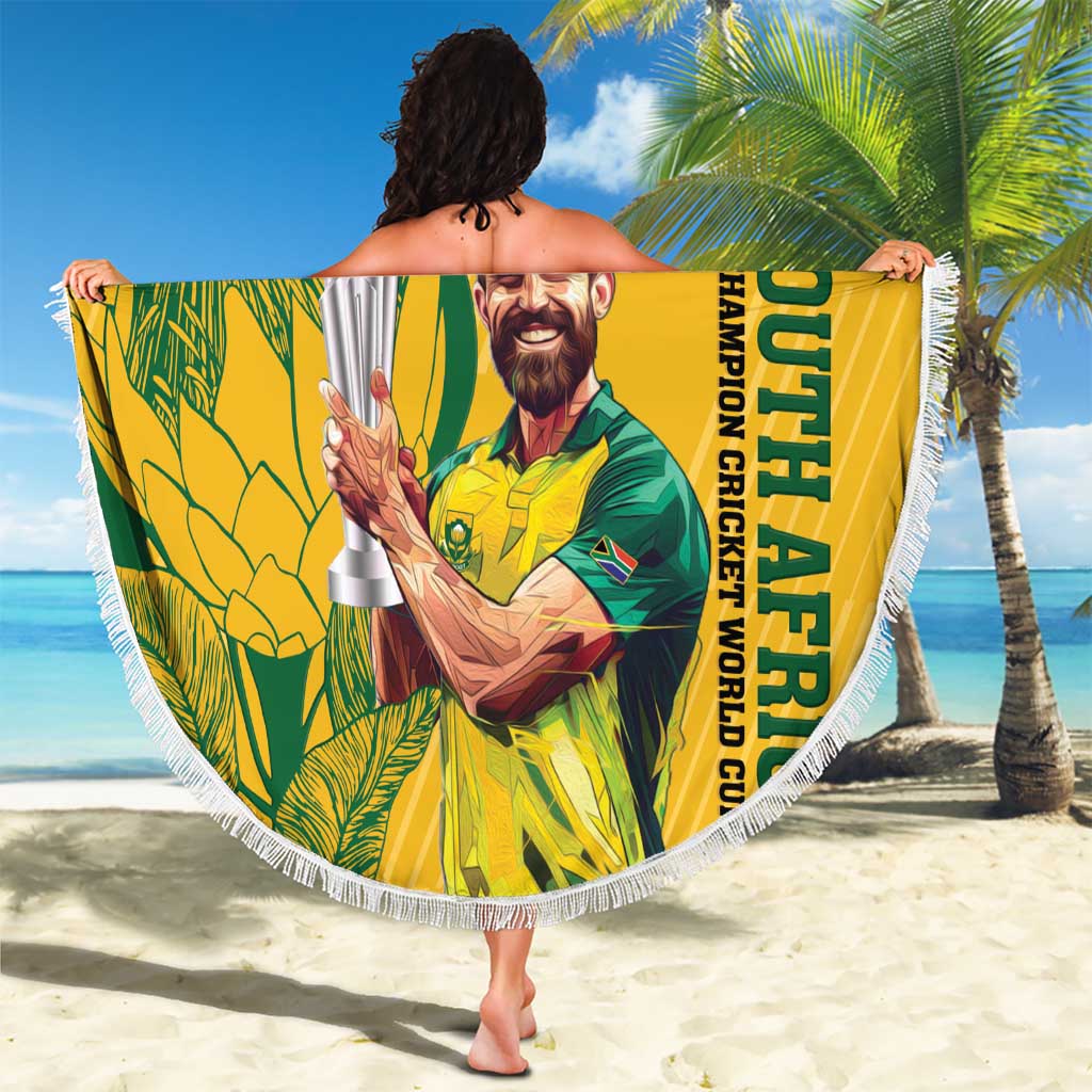 South Africa Cricket Beach Blanket 1st Champions World Cup Proud Of Our Boys