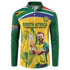 South Africa Cricket Button Sweatshirt 1st Champions World Cup Proud Of Our Boys