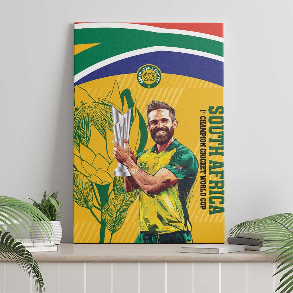 South Africa Cricket Canvas Wall Art 1st Champions World Cup Proud Of Our Boys