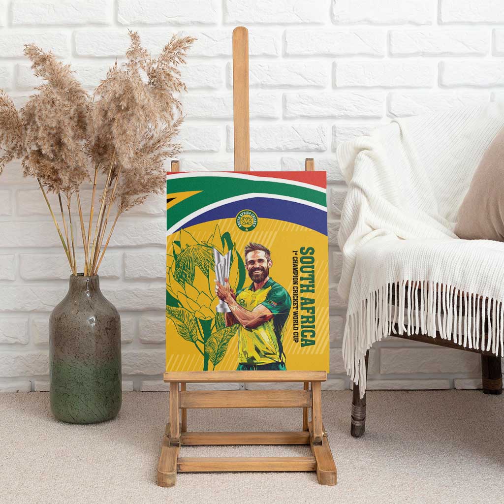 South Africa Cricket Canvas Wall Art 1st Champions World Cup Proud Of Our Boys