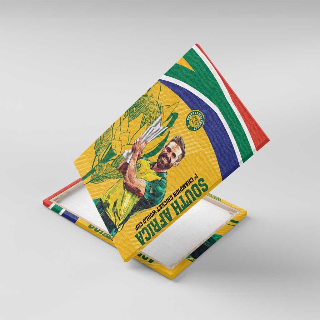 South Africa Cricket Canvas Wall Art 1st Champions World Cup Proud Of Our Boys