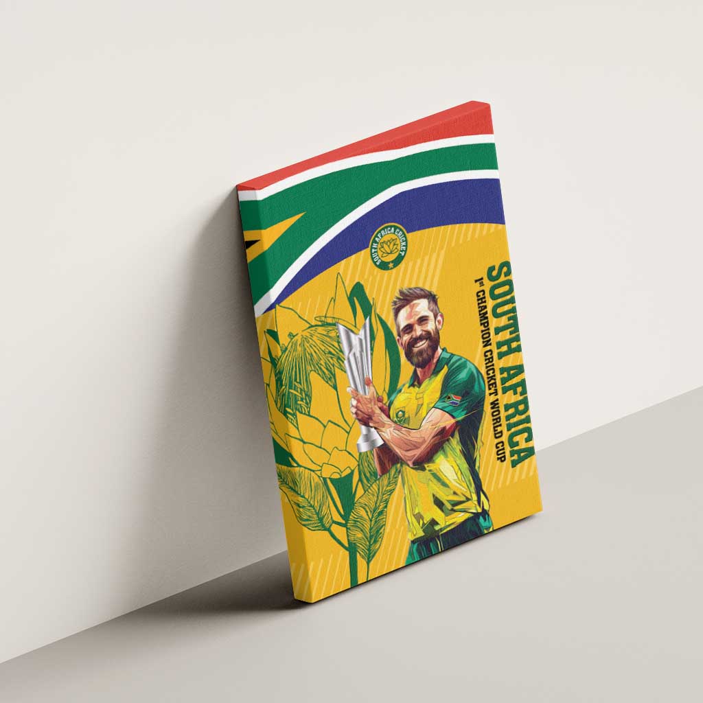 South Africa Cricket Canvas Wall Art 1st Champions World Cup Proud Of Our Boys