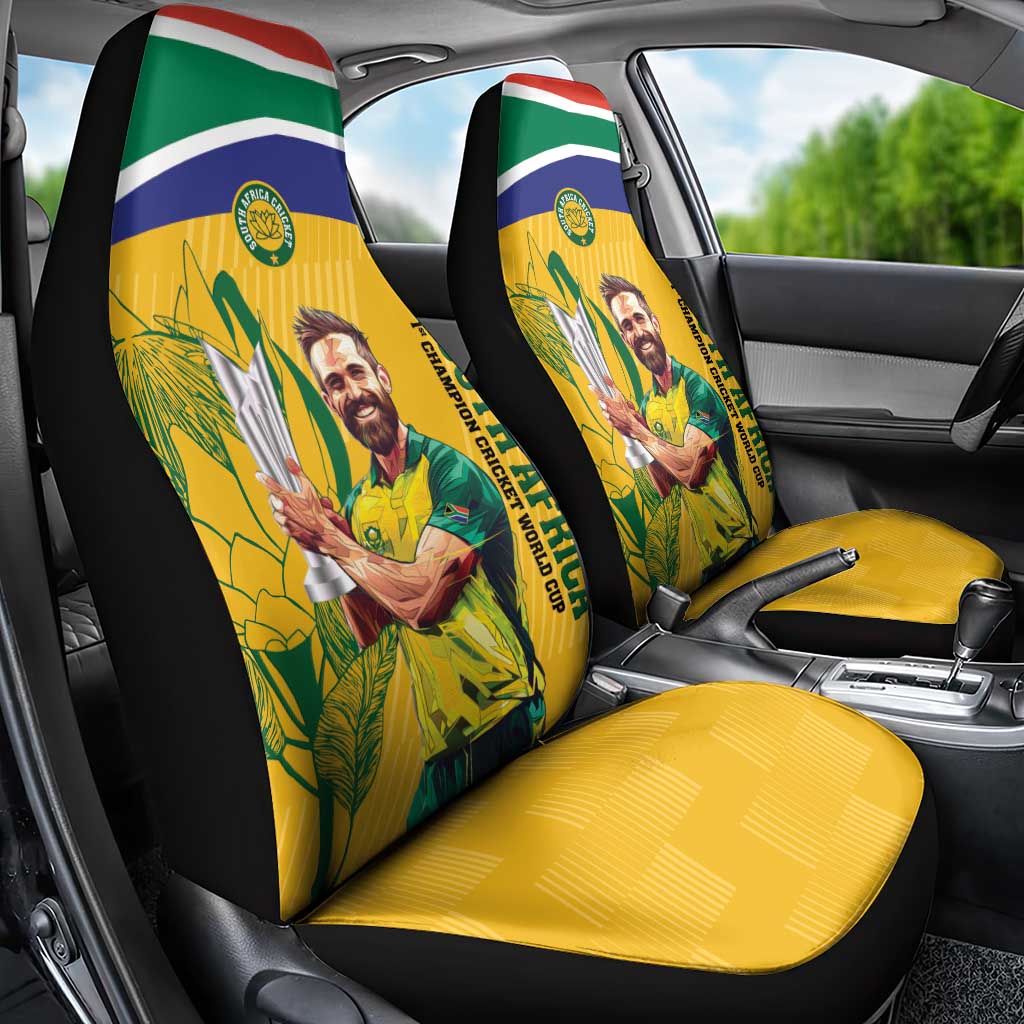 South Africa Cricket Car Seat Cover 1st Champions World Cup Proud Of Our Boys
