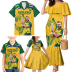 South Africa Cricket Family Matching Mermaid Dress and Hawaiian Shirt 1st Champions World Cup Proud Of Our Boys
