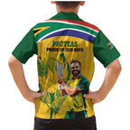 South Africa Cricket Family Matching Mermaid Dress and Hawaiian Shirt 1st Champions World Cup Proud Of Our Boys