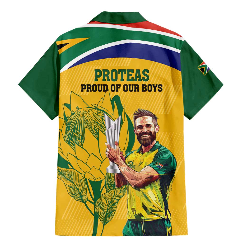 South Africa Cricket Family Matching Mermaid Dress and Hawaiian Shirt 1st Champions World Cup Proud Of Our Boys