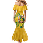 South Africa Cricket Family Matching Mermaid Dress and Hawaiian Shirt 1st Champions World Cup Proud Of Our Boys