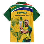 South Africa Cricket Family Matching Off The Shoulder Long Sleeve Dress and Hawaiian Shirt 1st Champions World Cup Proud Of Our Boys