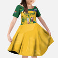 South Africa Cricket Kid Short Sleeve Dress 1st Champions World Cup Proud Of Our Boys
