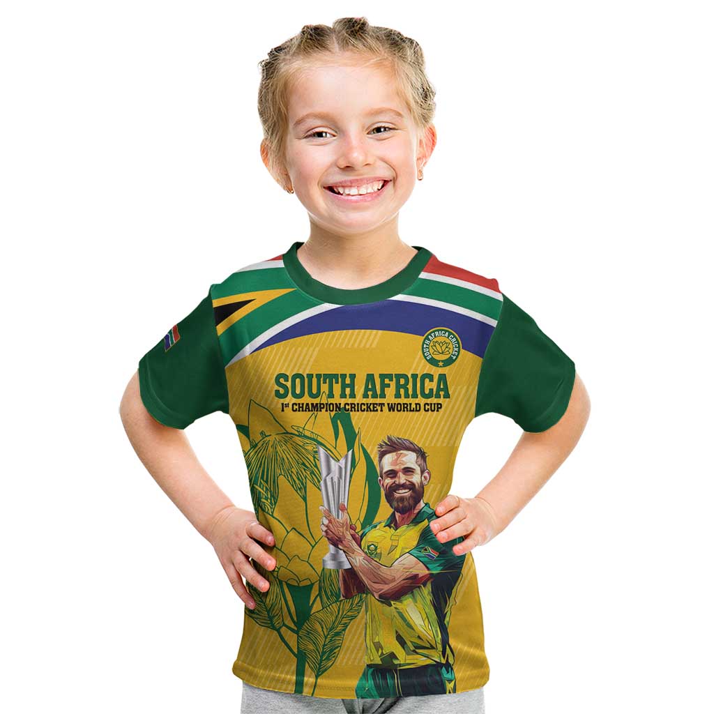South Africa Cricket Kid T Shirt 1st Champions World Cup Proud Of Our Boys