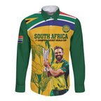 South Africa Cricket Long Sleeve Button Shirt 1st Champions World Cup Proud Of Our Boys