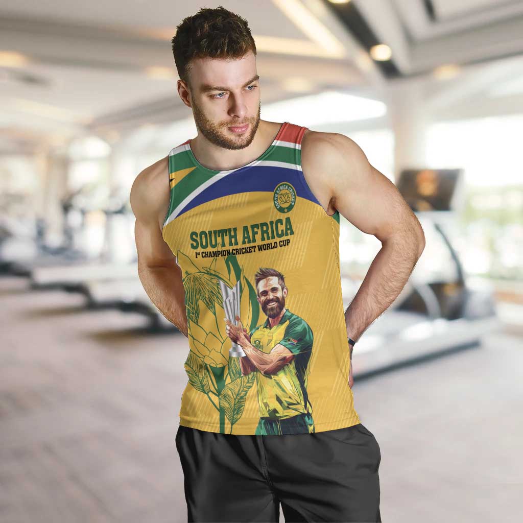 South Africa Cricket Men Tank Top 1st Champions World Cup Proud Of Our Boys