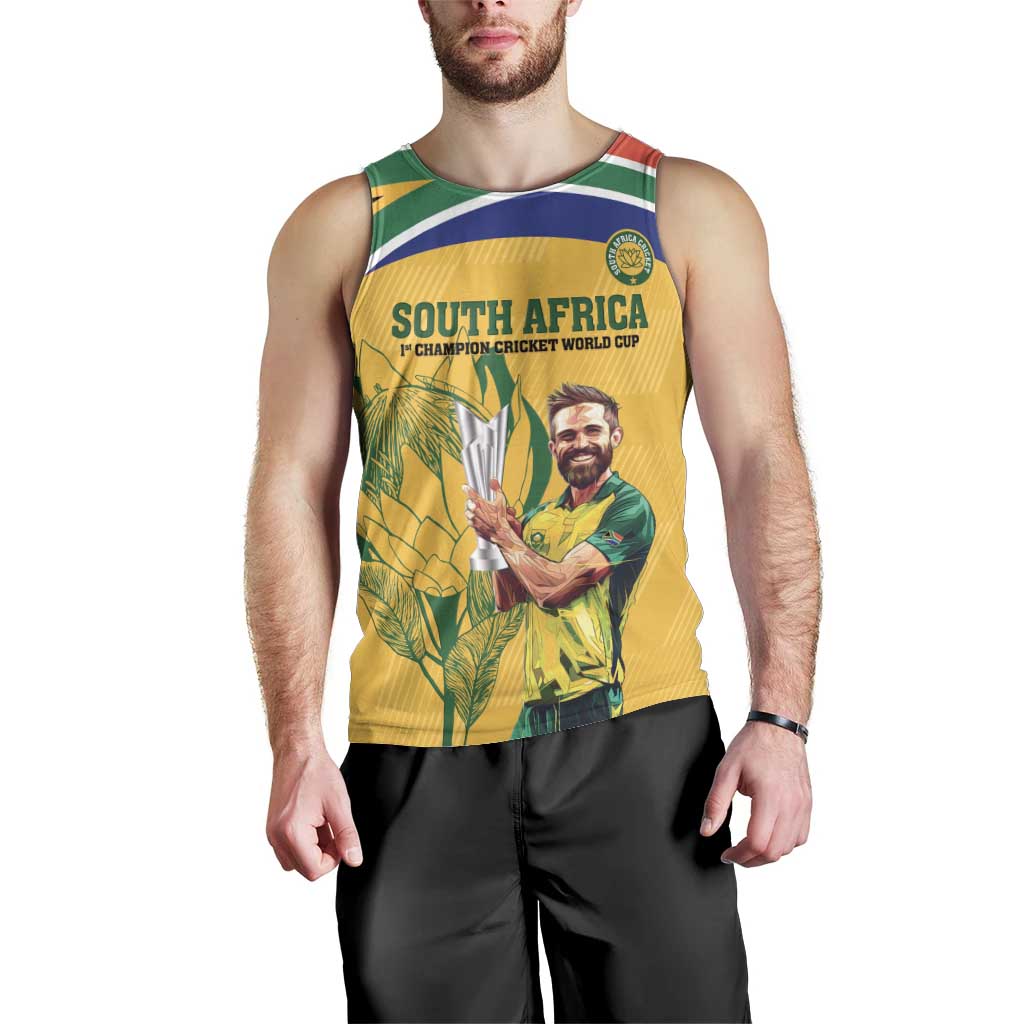 South Africa Cricket Men Tank Top 1st Champions World Cup Proud Of Our Boys
