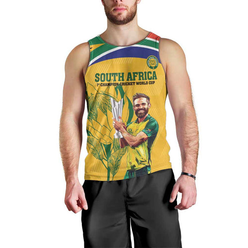 South Africa Cricket Men Tank Top 1st Champions World Cup Proud Of Our Boys