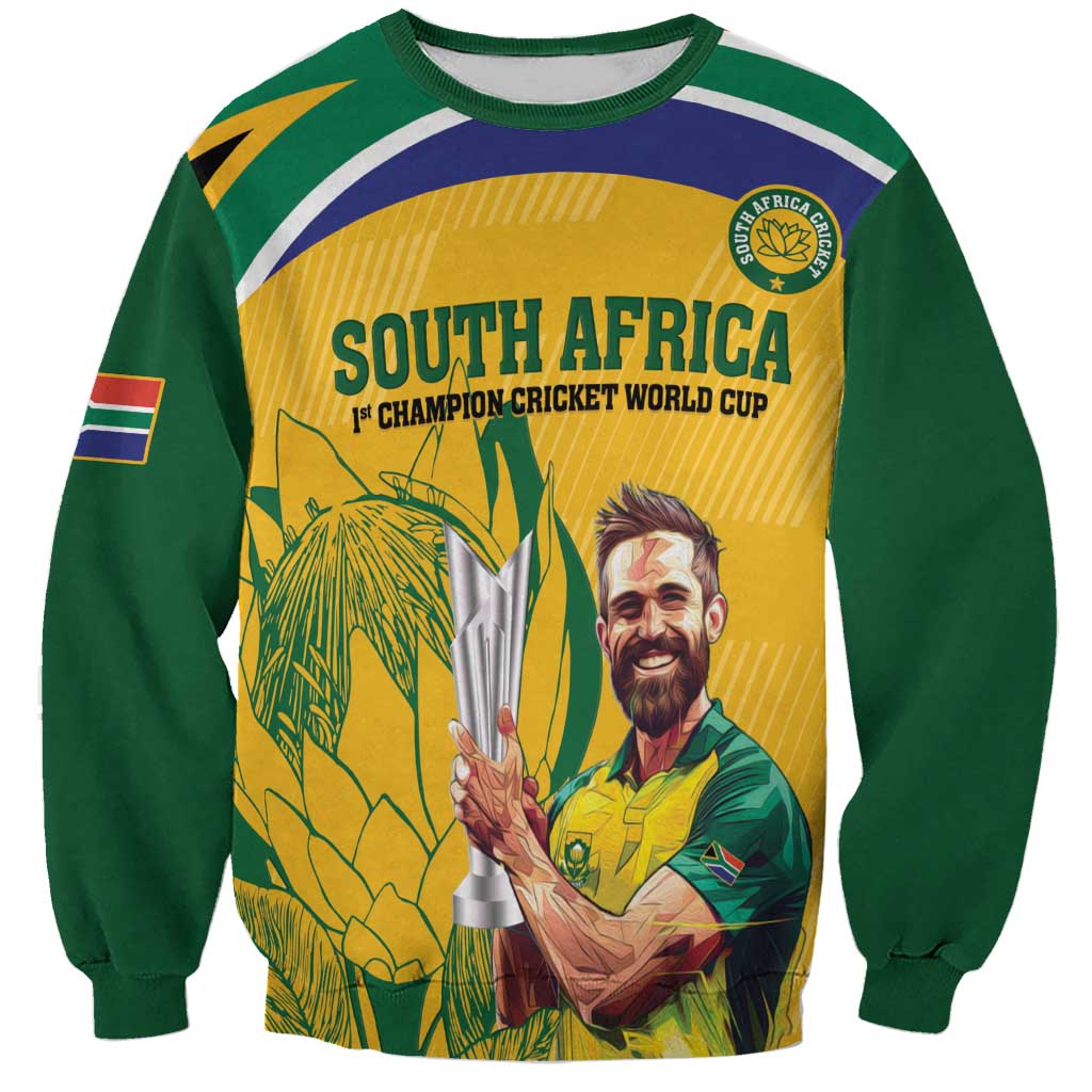 South Africa Cricket Sweatshirt 1st Champions World Cup Proud Of Our Boys