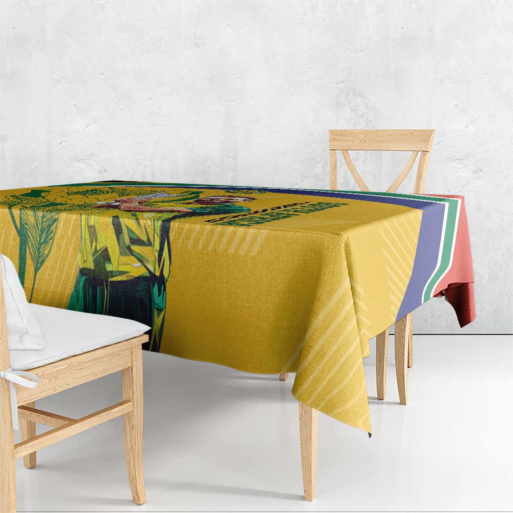 South Africa Cricket Tablecloth 1st Champions World Cup Proud Of Our Boys