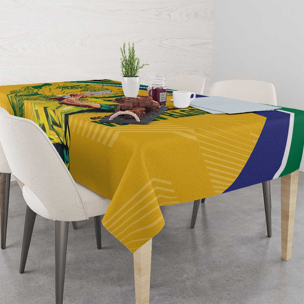 South Africa Cricket Tablecloth 1st Champions World Cup Proud Of Our Boys