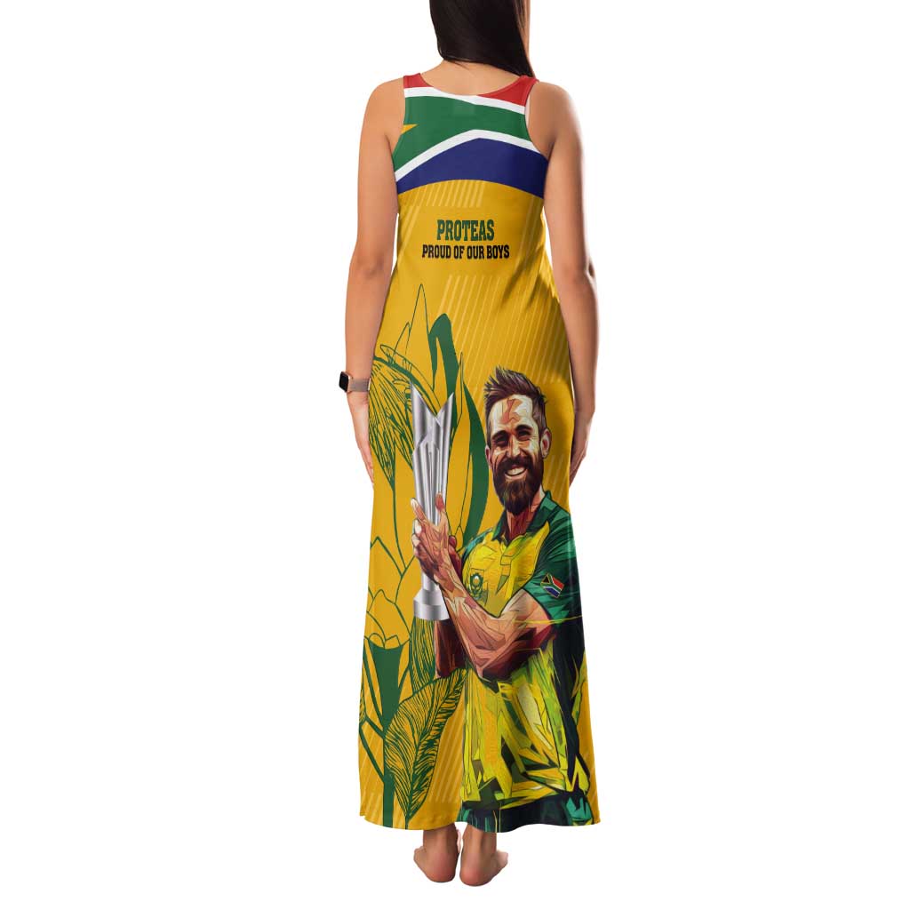 South Africa Cricket Tank Maxi Dress 1st Champions World Cup Proud Of Our Boys