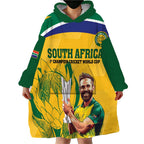 South Africa Cricket Wearable Blanket Hoodie 1st Champions World Cup Proud Of Our Boys