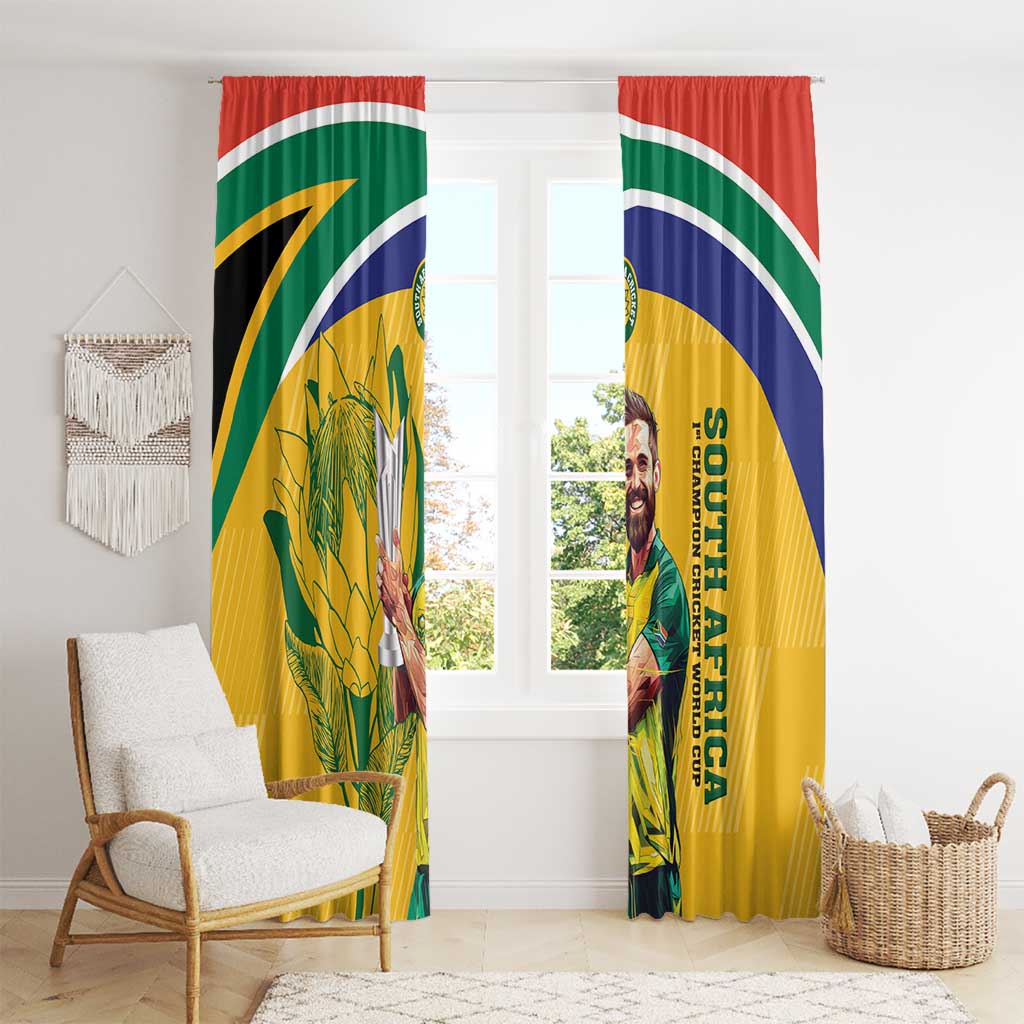 South Africa Cricket Window Curtain 1st Champions World Cup Proud Of Our Boys