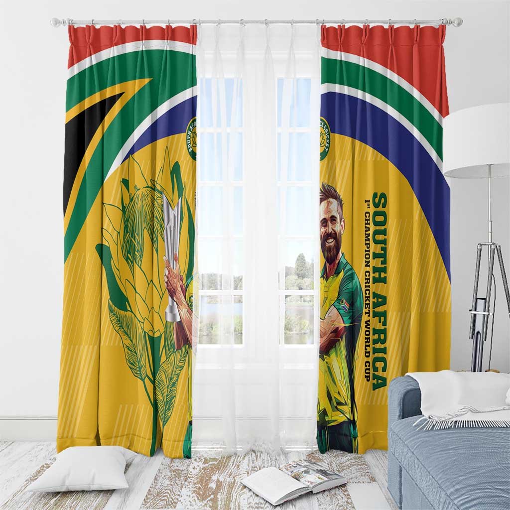 South Africa Cricket Window Curtain 1st Champions World Cup Proud Of Our Boys