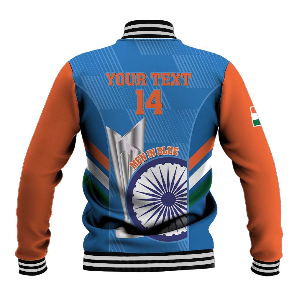 Custom India Cricket Baseball Jacket 2nd Champions World Cup Men In Blue