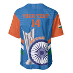 Custom India Cricket Baseball Jersey 2nd Champions World Cup Men In Blue