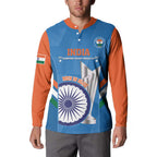 Custom India Cricket Button Sweatshirt 2nd Champions World Cup Men In Blue