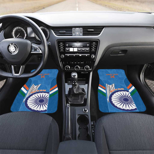 Custom India Cricket Car Mats 2nd Champions World Cup Men In Blue