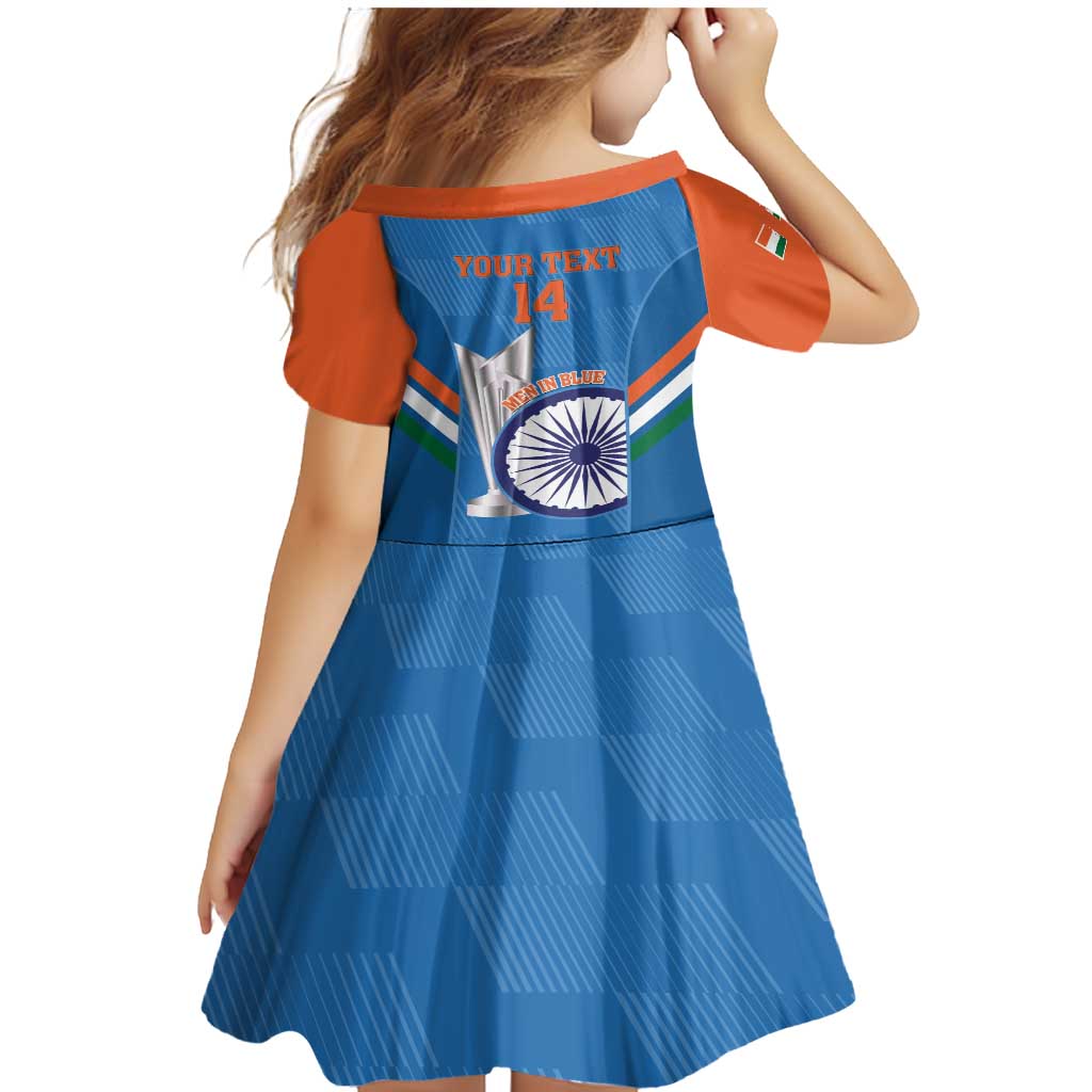 Custom India Cricket Family Matching Mermaid Dress and Hawaiian Shirt 2nd Champions World Cup Men In Blue