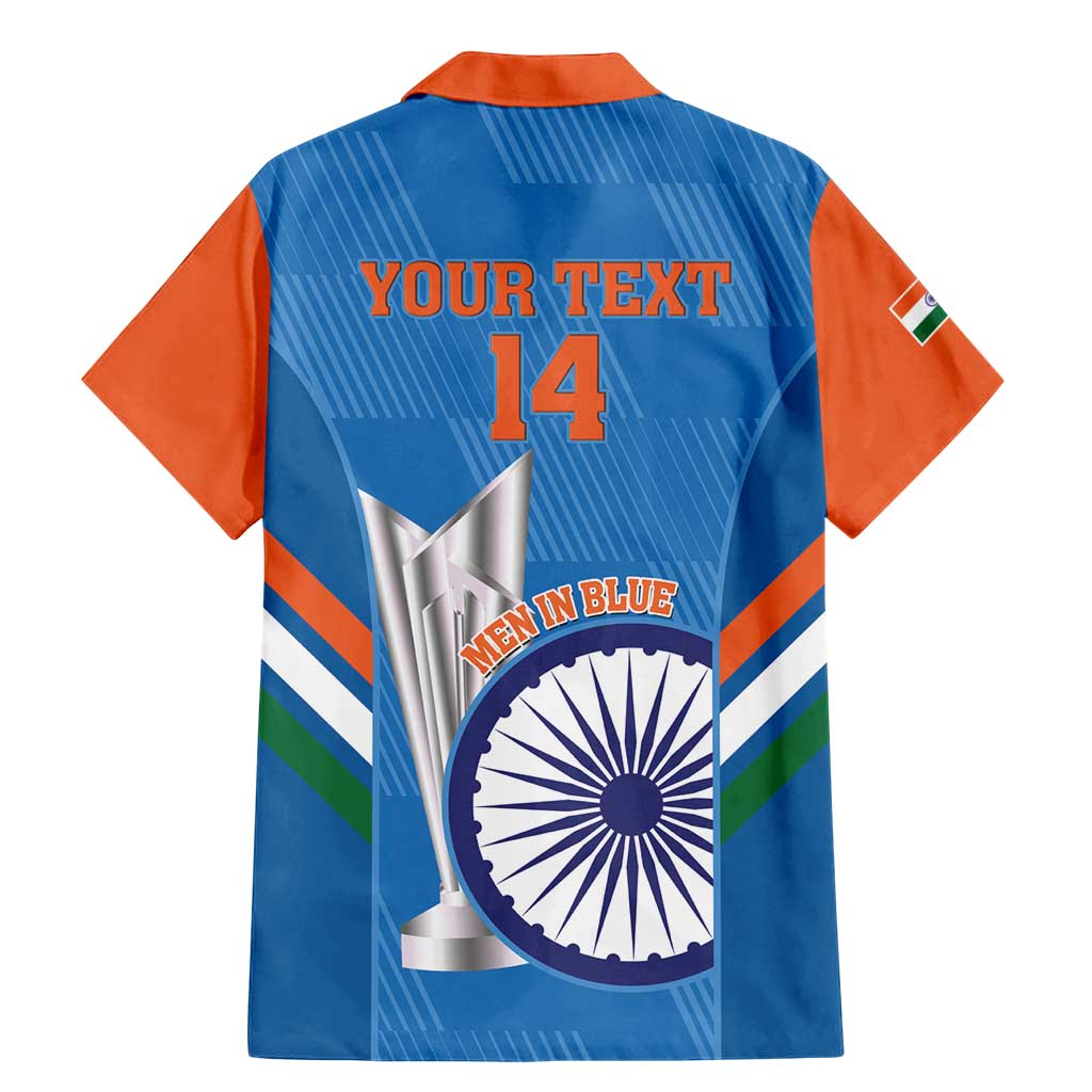 Custom India Cricket Family Matching Mermaid Dress and Hawaiian Shirt 2nd Champions World Cup Men In Blue