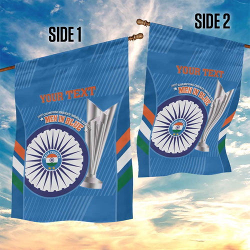 Custom India Cricket Garden Flag 2nd Champions World Cup Men In Blue