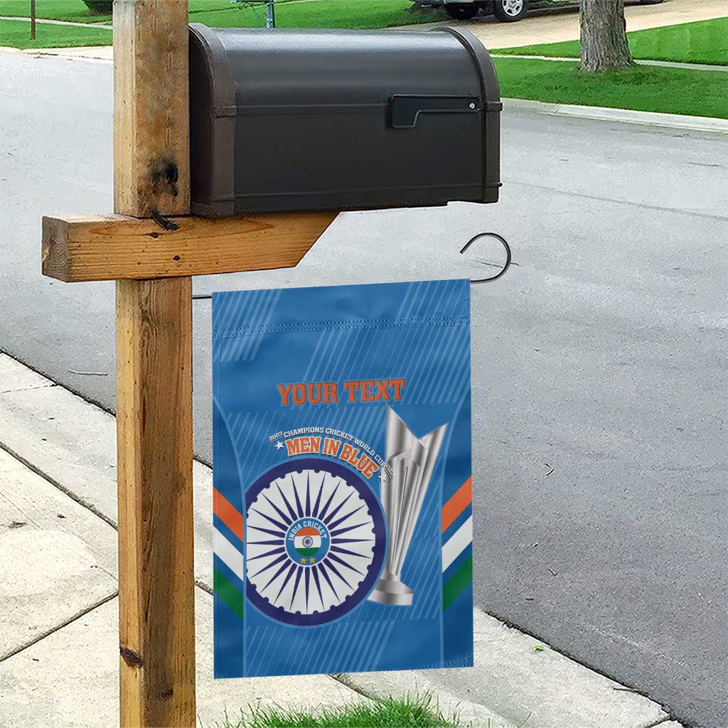 Custom India Cricket Garden Flag 2nd Champions World Cup Men In Blue