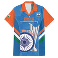 Custom India Cricket Hawaiian Shirt 2nd Champions World Cup Men In Blue