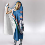 Custom India Cricket Hooded Blanket 2nd Champions World Cup Men In Blue
