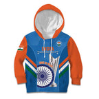 Custom India Cricket Kid Hoodie 2nd Champions World Cup Men In Blue