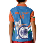 Custom India Cricket Kid Polo Shirt 2nd Champions World Cup Men In Blue