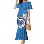 Custom India Cricket Mermaid Dress 2nd Champions World Cup Men In Blue