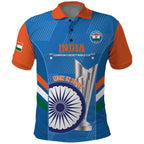 Custom India Cricket Polo Shirt 2nd Champions World Cup Men In Blue