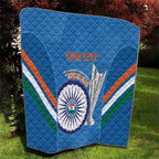 Custom India Cricket Quilt 2nd Champions World Cup Men In Blue