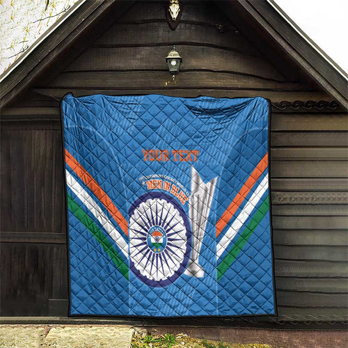 Custom India Cricket Quilt 2nd Champions World Cup Men In Blue