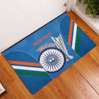 Custom India Cricket Rubber Doormat 2nd Champions World Cup Men In Blue