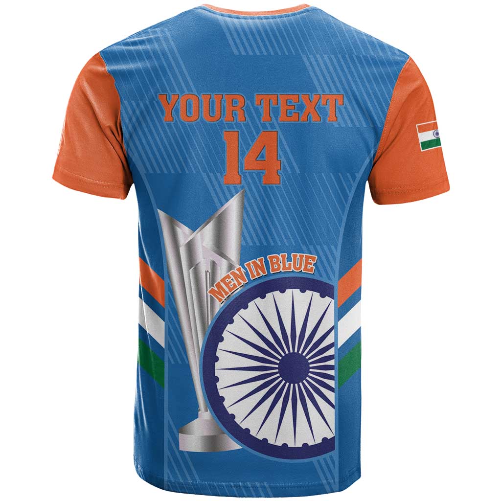 Custom India Cricket T Shirt 2nd Champions World Cup Men In Blue