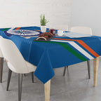Custom India Cricket Tablecloth 2nd Champions World Cup Men In Blue
