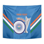 Custom India Cricket Tapestry 2nd Champions World Cup Men In Blue