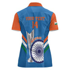 Custom India Cricket Women Polo Shirt 2nd Champions World Cup Men In Blue