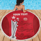 Custom England Cricket Beach Blanket 3rd Champions World Cup Proud