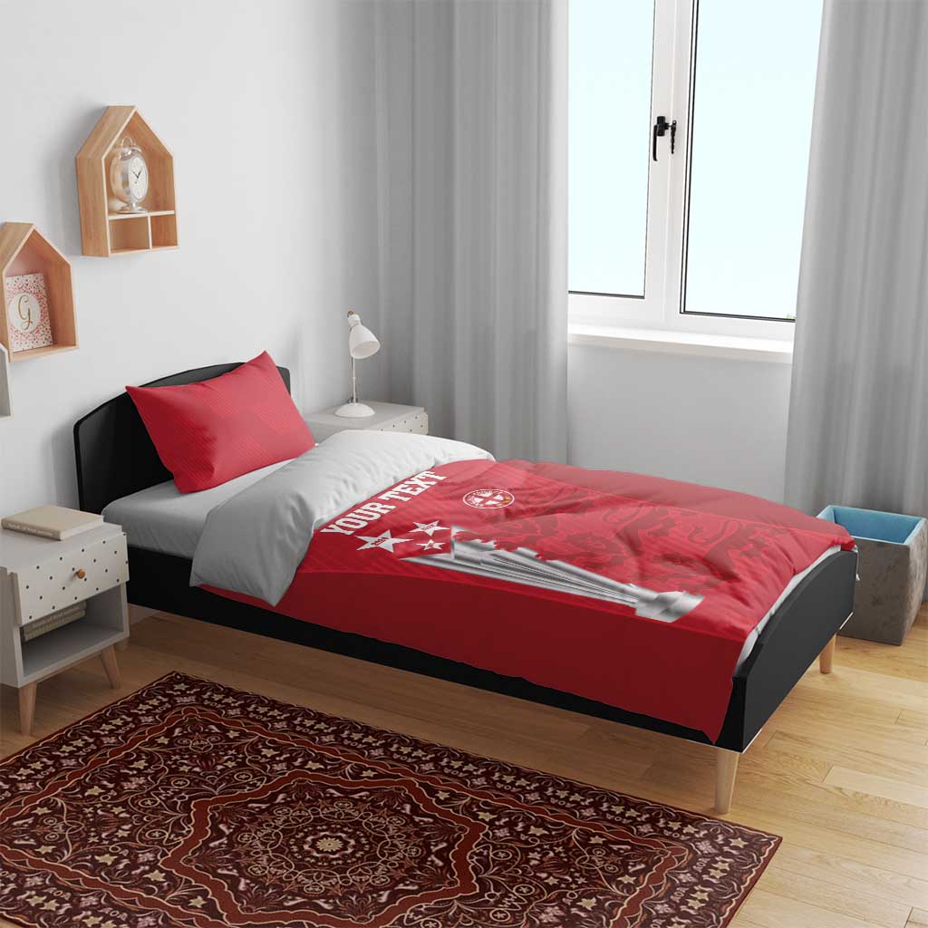 Custom England Cricket Bedding Set 3rd Champions World Cup Proud